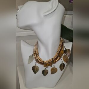 Motivi Natural Stones Choker with Seashell Charms